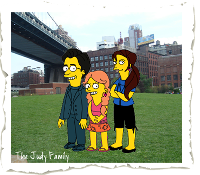 Judy Family via Simpsonize Me and Ript