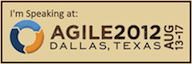 I'm speaking at Agile 2012